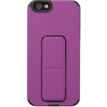 Fantastik Store Newface Apple iPhone 6 Kılıf Mega Standlı Silikon - Mor
