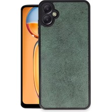 Fantastik Store Newface Samsung Galaxy A05 Kılıf Aras Deri Kapak - Koyu Yeşil
