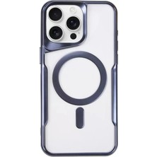 Fantastik Store Newface Apple iPhone 14 Pro Kılıf Boyi Magsafe Silikon Kapak - Lacivert