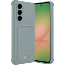 Fantastik Store Newface Samsung Galaxy A56 Kılıf Kelvin Kartvizitli Silikon - Açık Yeşil