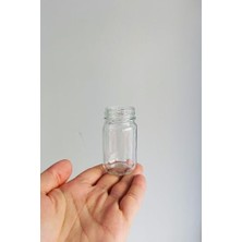 67 ml Metal Kapaklı Shot Şişesi 67 cc Şeffaf Küçük Kavanoz 20 Adet (Altın/gold)