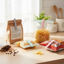 Alkar Ticaret Poşet Klipsi 10 cm – Gıda Poşeti Kapatma Mandalı, 6 Adet Çok Amaçlı Plastik Klips, Mutfak ve Saklama Için (Renkli Set)