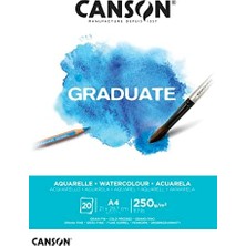 Graduate Sulu Boya Kağıdı Bloğu, Dın A4, 20 Yaprak, 250 G/m²