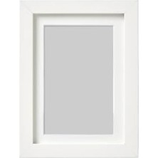Rödalm 13X18 cm Beyaz Ahşap Çerçeve, Derin Kalın Kenarlı Fotoğraf Resim Çerçevesi
