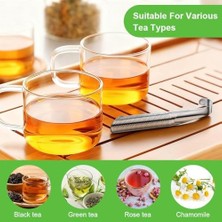 Vicloon Çay Demlik Paslanmaz Çelik, 2 Parça Ince Örgü Çay Sopa Gevşek Çay (Detoks Çayı, Darjleeg Çay, Mate Çay)