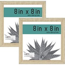 Mcs Galeri Temel Çerçeve, Doğal Ahşap Tahıl, 20,32 x 20,32 Cm, 2 Paket