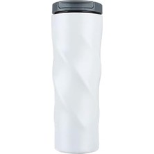 Komple 304 L Çelik Beyaz 500 ml Kahve Termos Mug CIN229BY