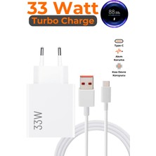 Fodos Xiaomi 33W Turbo Şarj Aleti Redmi Note 10 9 8 7 Pro 8t 9s Uyumlu Type-C 33 Watt Hızlı Şarj Cihazı Adaptör ve Kablo Set