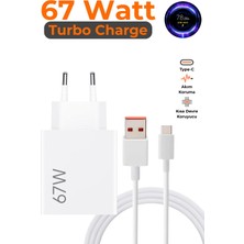 Fodos Xiaomi 67W Turbo Şarj Aleti Poco X6 X5 Pro X4 Pro 5g F5 F4 Uyumlu Type-C 67 Watt Hızlı Şarj Cihazı Adaptör ve Kablo Set