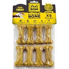 Empressco Deri Press Köpek Kemik 7cm Xs Boy 8'li Paket, Sağlıklı ve Eğlenceli Oyun