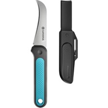 Veggiecut Hasat Bıçağı: Paslanmaz Çelik Bıçak, Sebze Hasat Etmek, Temizlemek ve Soymak Için, Kaymaz Sap, Bulaşık Makinesinde Yıkanabilir, Kemer Kılıfında Zımpara Makinesi Dahil (12211-20)