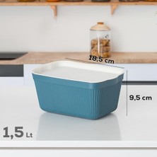 1037 Erzak Çok Amaçlı Bakliyat Saklama Kabı Dolap Içi Organizer 6'lı 1,5 L Still Box