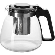 Cam Demlik, Çelik Süzgeçli, Meyve Çayı Için, Asorti Renk, 900 ml Kapasiteli, Çaydanlık Üstü