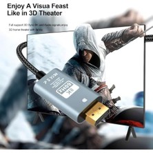 Dp To Dp Kablo, 8k 60Hz 200CM Yüksek Hızlı, Displayport Kablo 2 Metre Kablo Uzunluğu Displayport To Displayport Kablo 200CM ZR856