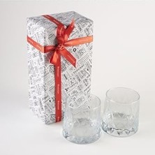 Kristal Desenli 2li Set Meşrubat Bardağı