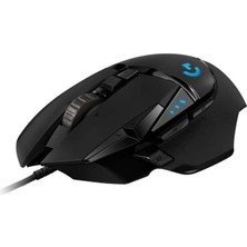 G G502 Hero Kablolu Oyuncu Mouse, Lıghtsync Teknolojisi, 25.600 Dpı, 11 Programlanabilir Tuş, 121 gr Ağırlık, Siyah