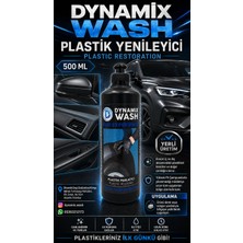 Dynamix Wash Yüksek Kaliteli Plastik Yenileme ve Sünger 2'li set 500 ml Plastic Polisher
