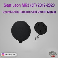 AutoPit 3D Seat Leon Mk3 (5f) (2012-2020) Uyumlu Arka Tampon Çeki Demiri Kapağı