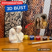 Makinafleo Kişiye Özel 3D 2 Kişilik Büst Figür (9cm)