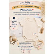 Me Hobby Sewing Love Amerikan Yaka Kısa Kol Badi Bebek Giysi Kalıbı