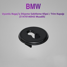 AutoPit 3D Bmw Uyumlu Bagaj Iç Döşeme Sabitleme Klipsi / Trım Kapağı 51478146943 Muadili (2'li Paket)
