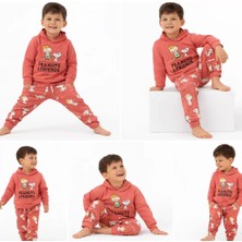 Veraura Lifestyle 2-5 Yaş Kapşonlu Baskılı 2 Li Çocuk Takımı