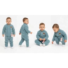 Veraura Lifestyle 6/24 Ay Peluş Kumaş Fermuarlı Bebek Takımı