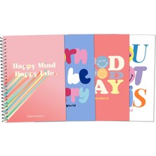 Hype Store Smıley Joyful Sert K. Sp. Defter A4 100 Yp Çizgili