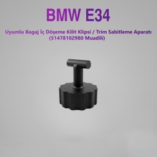 AutoPit 3D Bmw E34 Uyumlu Bagaj Iç Döşeme Kilit Klipsi / Trım Sabitleme Aparatı (5'li Paket)