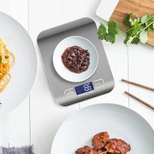 Hype Store Dijital Mutfak Terazisi – 5000 G / 1 G Hassasiyetli Paslanmaz Çelik Tartı, LCD Ekranlı, Akıllı Otomatik Kapanma Özelliği, Gram, Ons ve Mililitre Ölçer