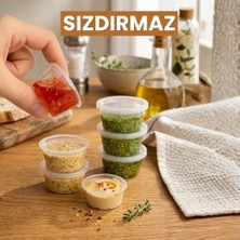 Hype Store 50 Adet Sızdırmaz Mini Saklama Kabı 120 ml – Buzluk Kabı, Et Suyu, Kemik Suyu, Sos ve Püre Saklama Kabı, Kapaklı Küçük Gıda Saklama Kabı, Derin Dondurucu Uyumlu Porsiyonluk Kap Seti