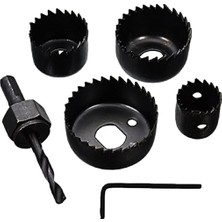 Majeur 6 Parça Buat Açma Panç Seti 32384454MM & 3/8 Hex Anahtar Metal Ahşap Plastik Delik Açma
