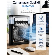 Kaufhier Su Hazneli Püskürtmeli Fan 135 Püskürtme Seçeneği, Typec Güç Girişi