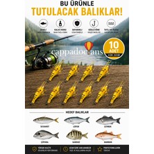 Cappadocians Karides Görünümlü Silikon Balık Yemi & Suni Yem Olta - Balık Avı ve Malzemeler 10’lu Paket