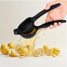 Döküm Limon Sıkacağı Limon Presi Büyük Boy 24 Cm, Siyah Metal Limon Sıkacağı, Döküm Narenciye Sıkacağı (Döküm Limon Sıkıcı)