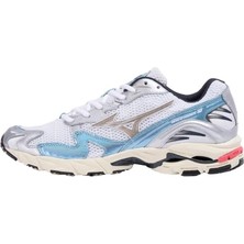 Mizuno Wave Rider 10 Unisex Günlük Giyim Ayakkabısı Beyaz / Mavi