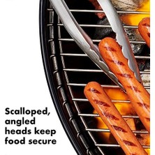 Techbutiq Store Spatula ve Maşa Seti - Bulaşık Makinesinde Yıkanabilir Barbekü Maşası Seti Paslanmaz Çelik Et Spatulalı - 41 cm ve 47,5 cm