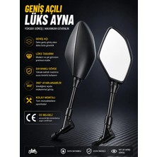 KUBA Freedom 50CC / 125CC Ayna Takımı Lüks Ce Belgeli Geniş Görüşlü