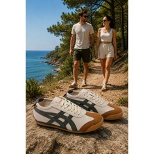 Bs Beyaz Shoes Etayger Unisex Haki Bej Kısa Kaydırmaz Taban Oxford Casual Günlük Spor Ayakkabı Sneakers