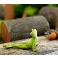 Top Collection Minyatür Peri Bahçesi ve Teraryum Yoga Kurbağası Bhujangasana Kobra Poz Heykeli