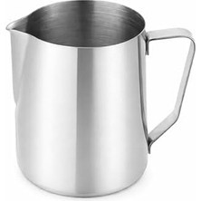 Çelik 2000 ml Büyük Boy Kahve Süt Köpürtme Potu Sütlük Şapşak Balmumu Eritme MT250-20