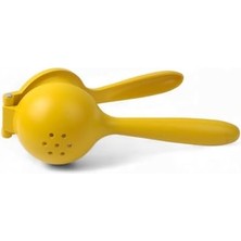 Paslanmaz Çelik Statik Boyalı Limon ve Narenciye Sıkacağı | Ergonomik ve Dayanıklı | 24CM (Sarı)
