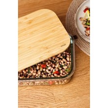 Naturel 1520 ml Borosilikat Saklama Kabı