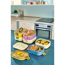 Yeni Nesil Sefer Tası Lunch Box Beslenmez Kabı Paslanmaz Çelik 1300 ml