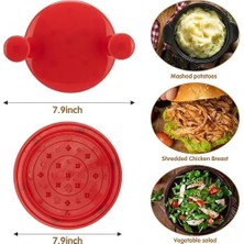 Et Tavuk Parçalama Aleti, Döner Kapaklı Pratik Didikleme Aparatı, Kaymaz Taban, Hızlı ve Eşit Parçalama, Tavuk Sebze Marul Için Mutfak Parçalama Makinesi