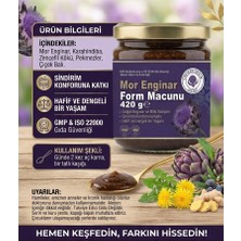 1 x 420 gr Mor Enginar Form Macunu - Karahindiba & Zencefilli Doğal Bitki Karışımı Lokman Hekim