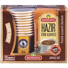 Ofis Seti Hazır Türk Kahvesi Orta (Orta Şekerli) 10' Lu Paket (10 Adet x 9 Gr)
