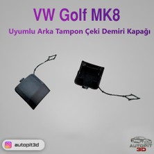 AutoPit 3D Vw Golf Mk8 Arka Tampon Çeki Demiri Kapağı