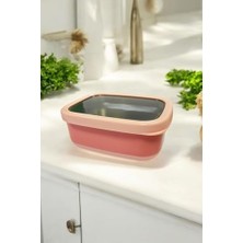 Dikdörtgen Saklama Kabı 1,40 L Pembe VP-930, Pembe