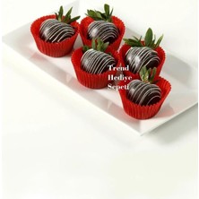 Takribi 200 Adet Küçük Boy Kırmızı Truff Çikolata Kağıdı, Muffin Kek Kalıbı, Lokum Kağıdı 35X20 mm Doğum Günü Parti Dekorasyonu Için